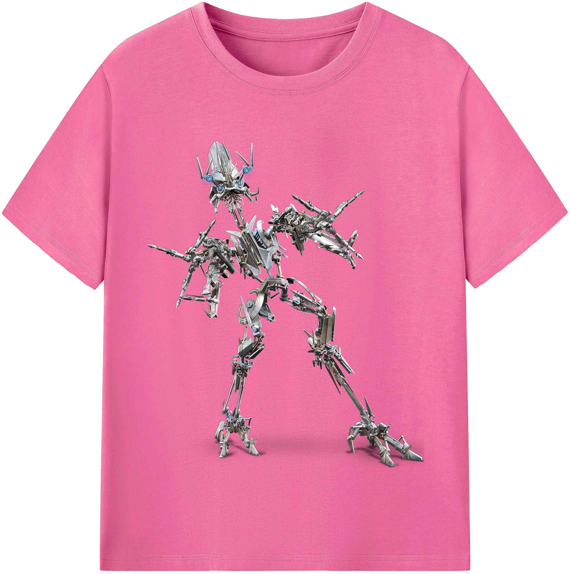（画像用）  レディースカジュアルプリントTシャツ（綿100％）